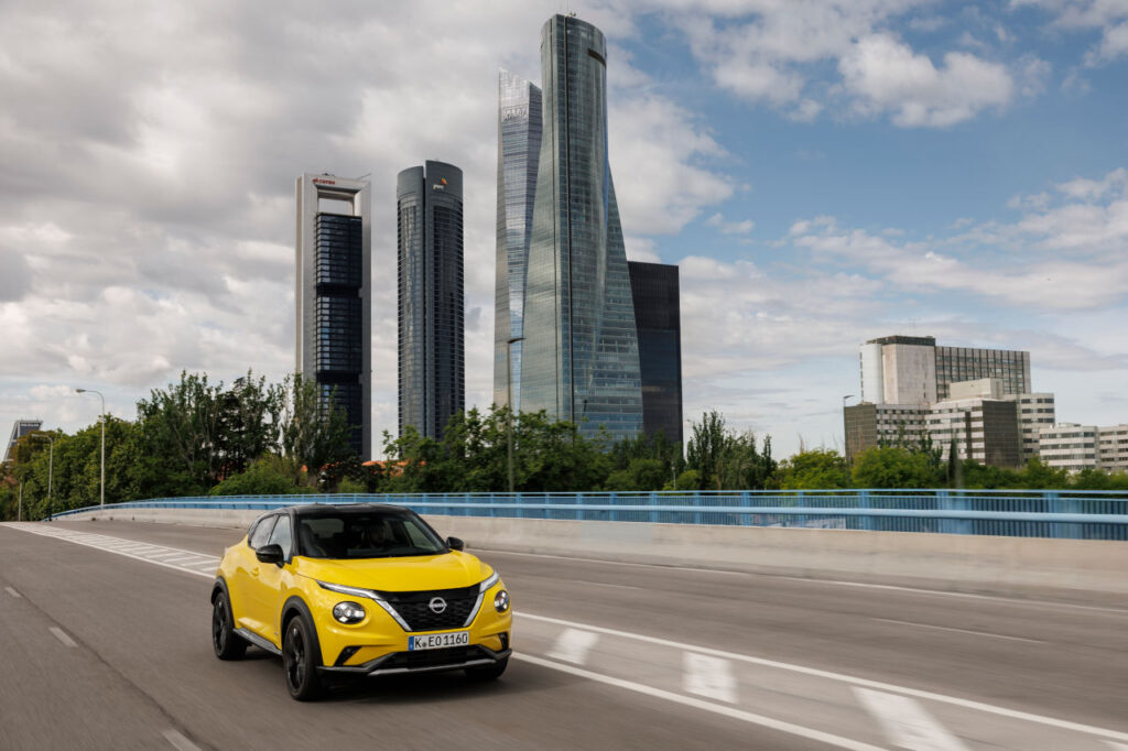 El Nissan Juke IKON EDITION prueba el futuro circuito de Fórmula 1 de Madrid